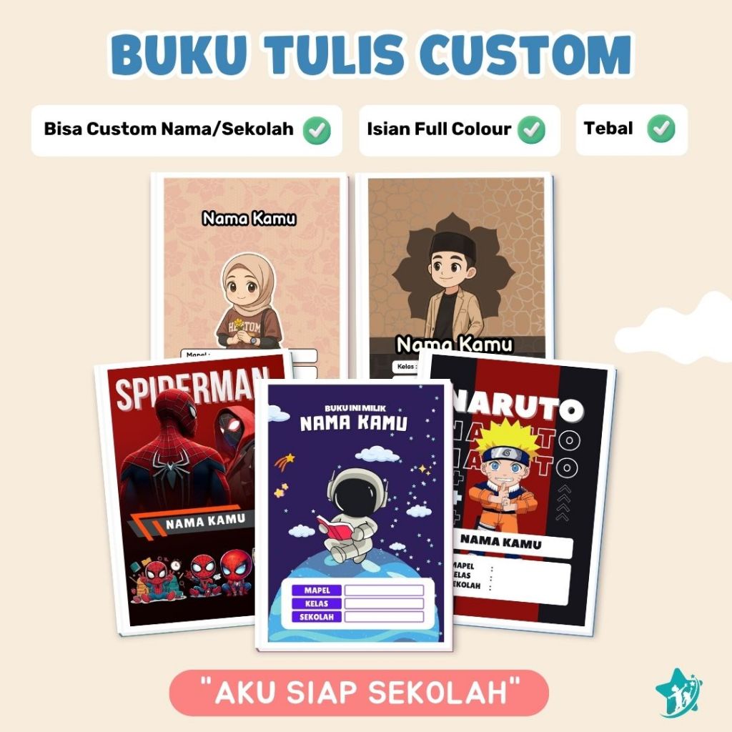 

Buku Tulis Custom Premium Full Colour