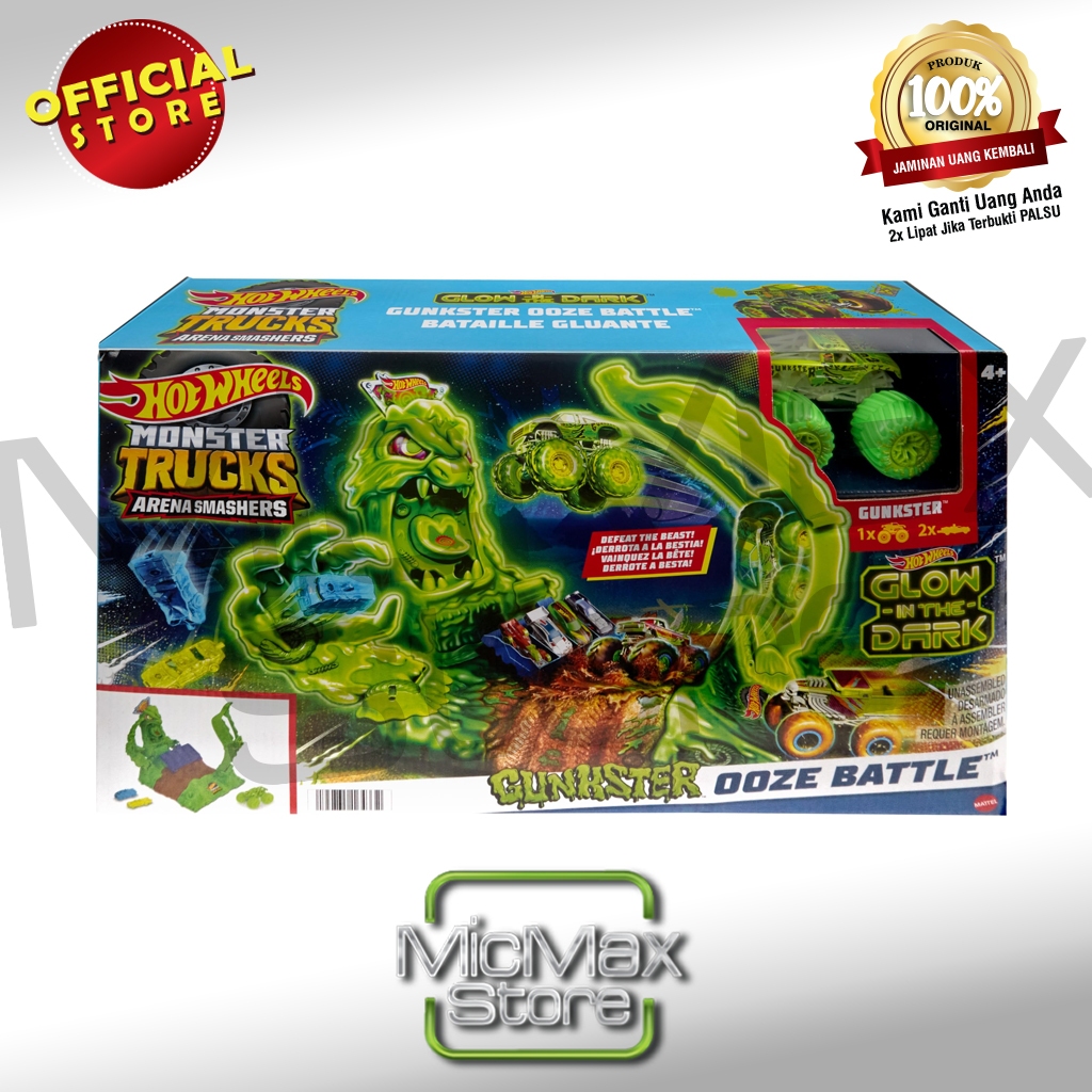 Hot Wheels HOTWHEELS Arena Smashers Gunkster Ooze Battle HPN72