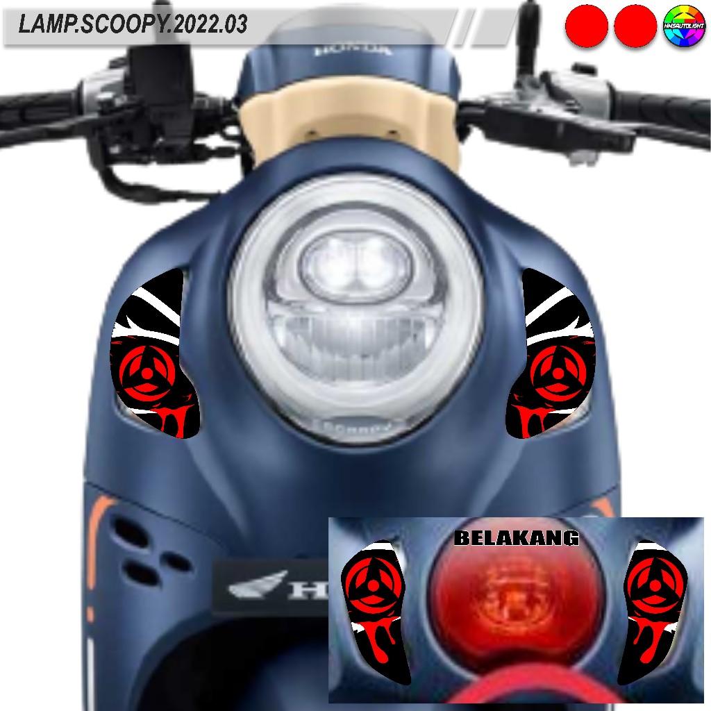 STICKER VARIASI LAMPU ALIS MOTOR SCOOPY 2022 03