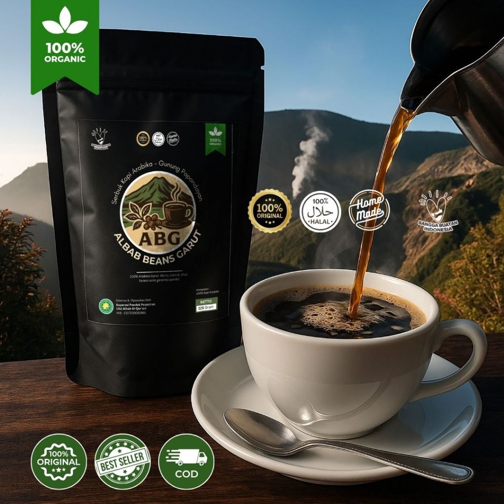 

Kopi ABG - Arabika Garut 100% Murni – Kopi Bubuk Papandayan Asli Medium to Dark