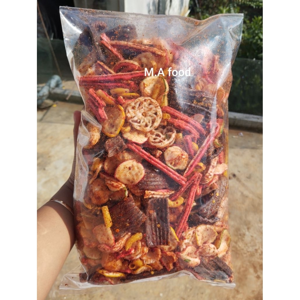 

seblak mix campur kemasan 250 gr pedas daun jeruk