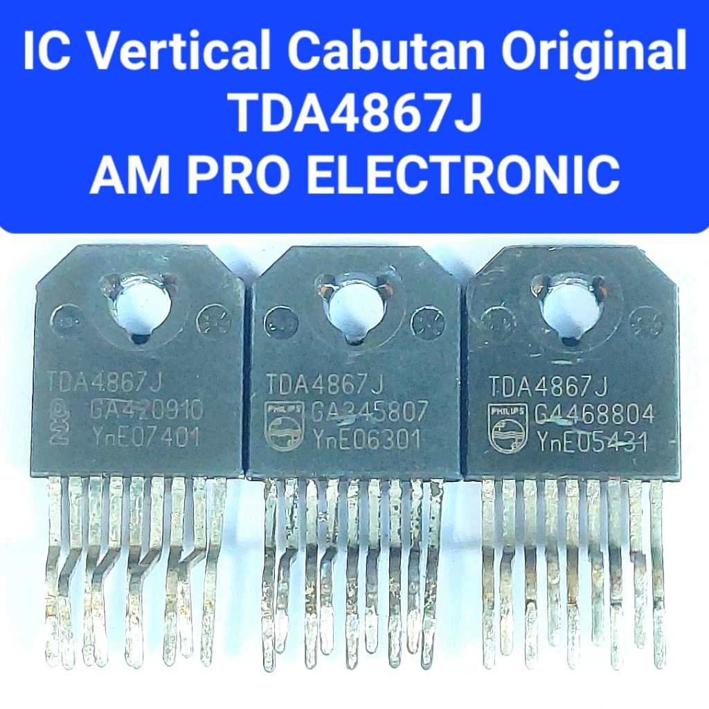 Ic Vertical TDA4867J CABUTAN ORI Ic Vertikal Tda4867 Bekas Ic 4867