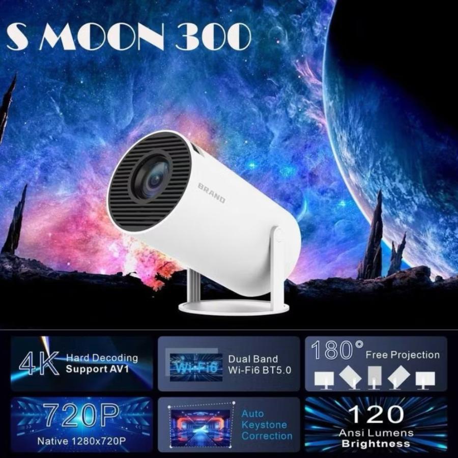 proyektor mini smart android wafi smoon s300 garansi distibutor