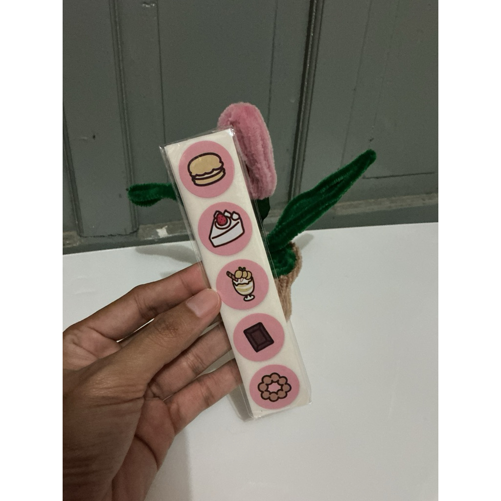 

stiker cute desserts cupcake donut 50pcs seal stiker