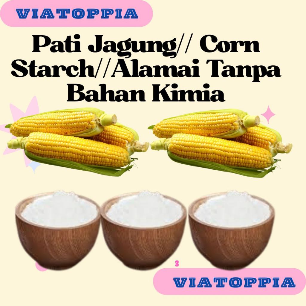 

PATI JAGUNG//cornstarch//Alamai Tanpa Bahan kimia apapun//organik