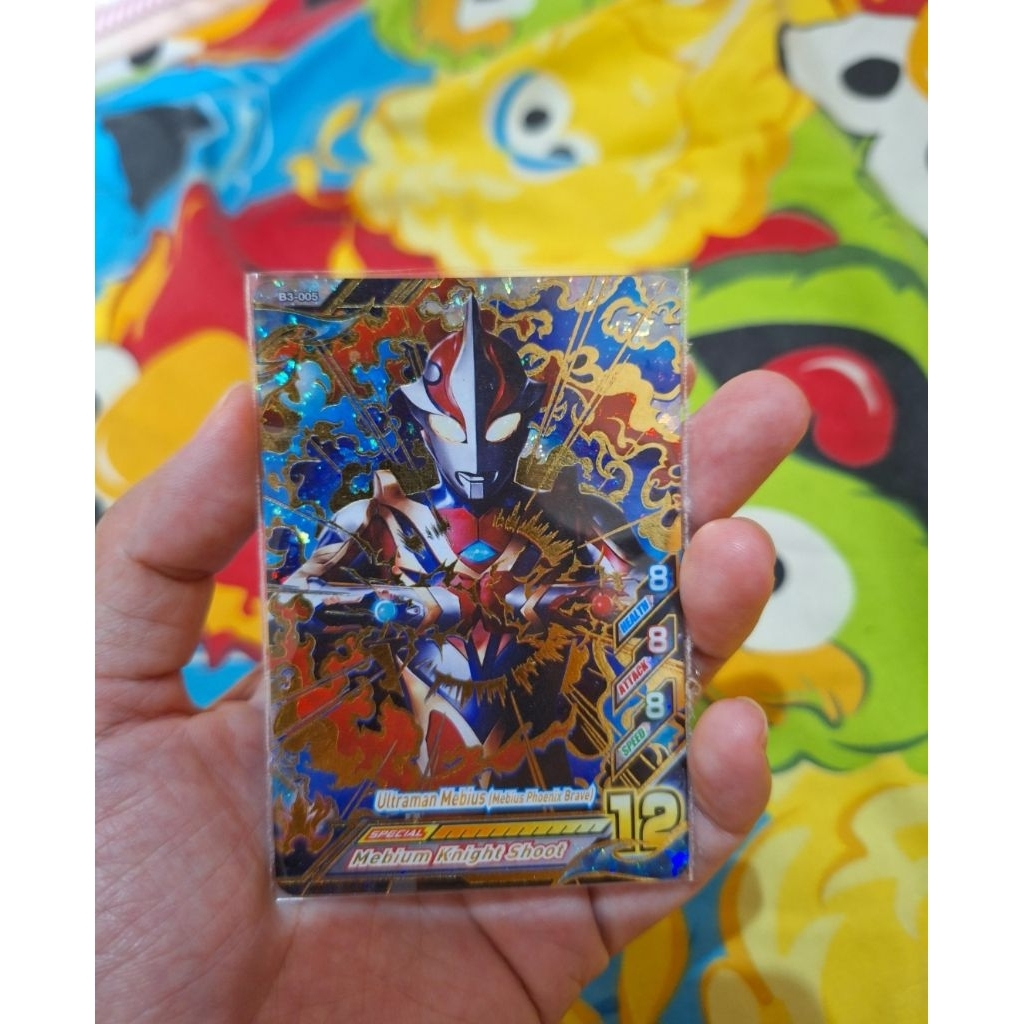 kartu ultraman versi 3 r/b fusion fight original UR ultraman mebius phoenix brave