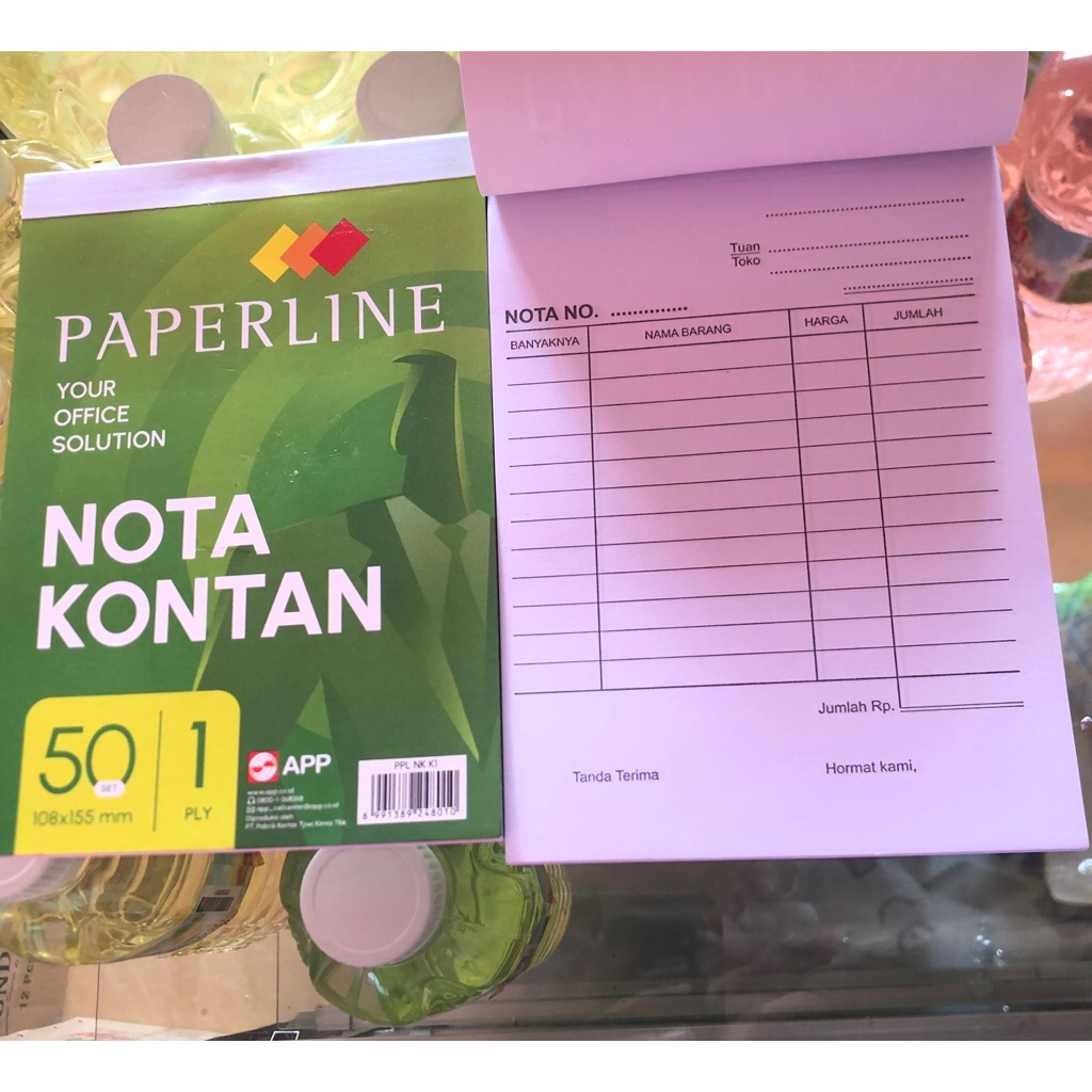 

Nota Kontan 1 Ply Kecil Paperline ecer