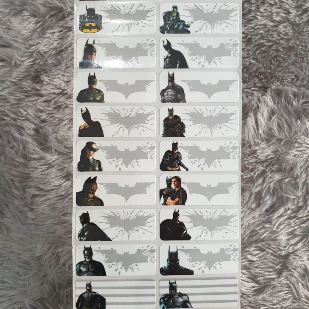 

STIKER NAMA WATERPROOF SIZE L/STIKER NAMA MOTIF/STIKER NAMA KARAKTER BATM@N/STIKER NAMA TERBARU