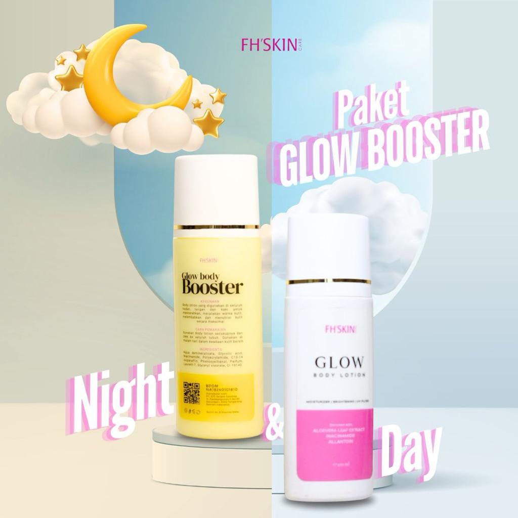 PAKET GLOW BOOSTER FH SKIN/LOTION PEMUTIH BADAN FH SKIN
