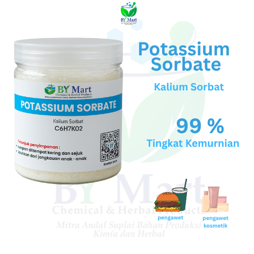 

BY KIMIA & HERBAL - Potassium Sorbate / Kalium Sorbat / Potasium Sorbat