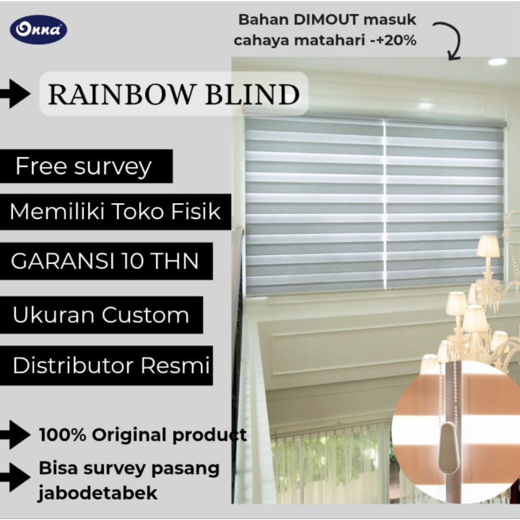 Onna / Rainbow Blind / Zebra Blind / Combi Blind / Tirai Blind