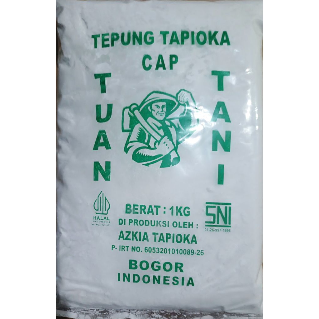 

TEPUNG TAPIOKA CAP TUAN TANI/SAGU TANI 1 KG
