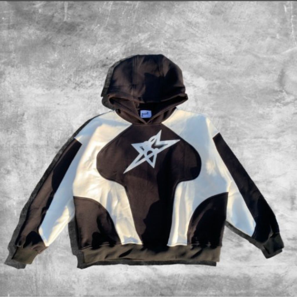 hoodie pecah pola oversize boxie, rocket w bunny.