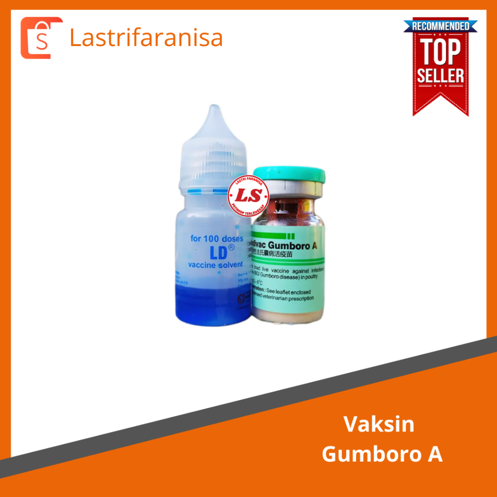 VAKSIN GUMBORO A  Vaksin ND B1 Dosis 50 Vaksin Tetes Medivac Vaksin Ayam Unggas + Icegel
