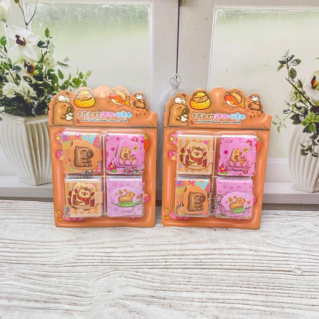 

Buku Mini Gambar Capybarra Lucu Isi 4pcs Notebook Mini Capybarra Lucu Bisa COD