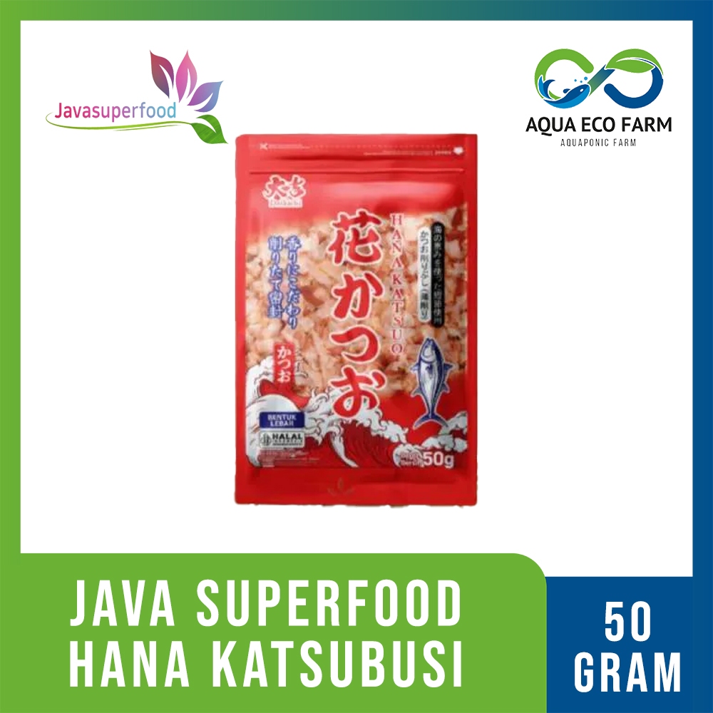 

[AquaEcoFarm] Hana Katsuobushi JAVA SUPER FOOD 50gr | Serutan Ikan Cakalang Kering | Topping Makanan Jepang Bandung