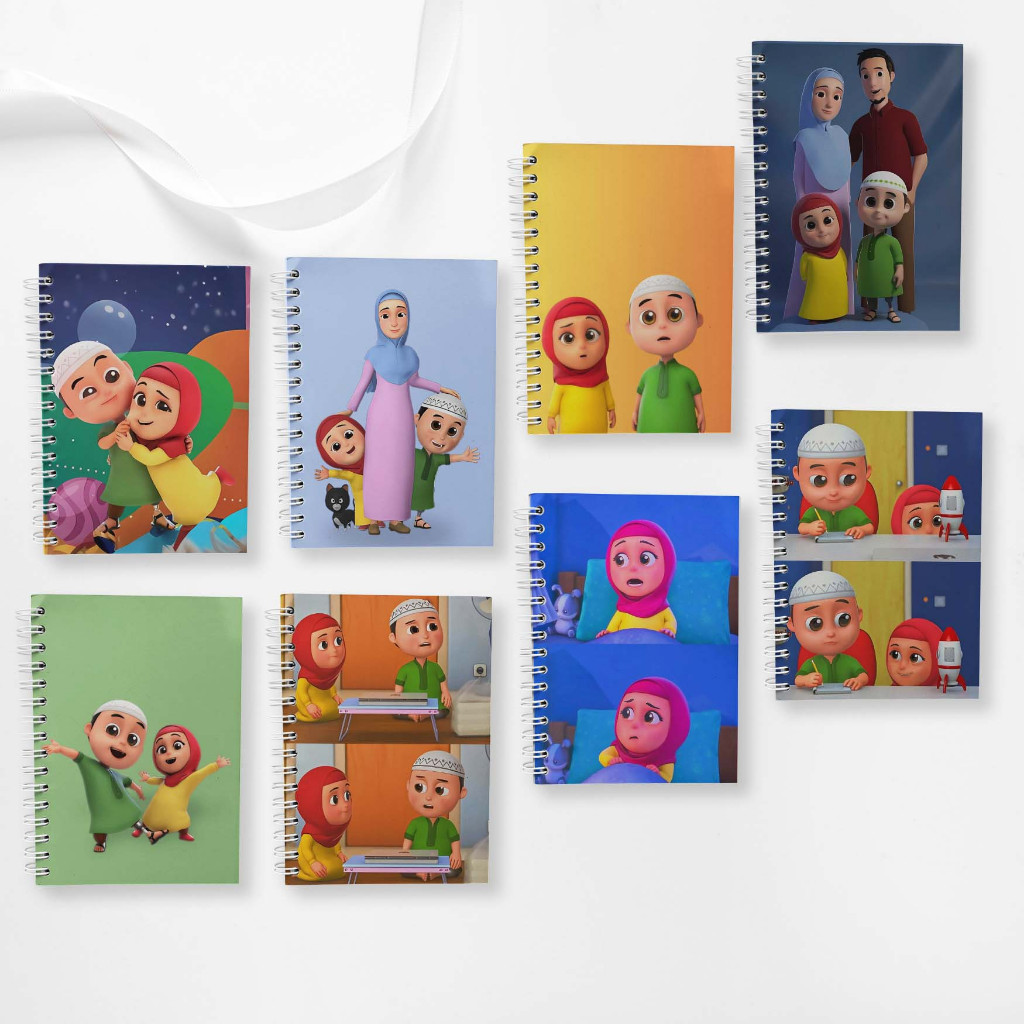 

Note Book Spiral Large (10 cm X 14 cm) Edisi Nussa Rara / Notebook A6 Custom / Seminar Kit Surabaya