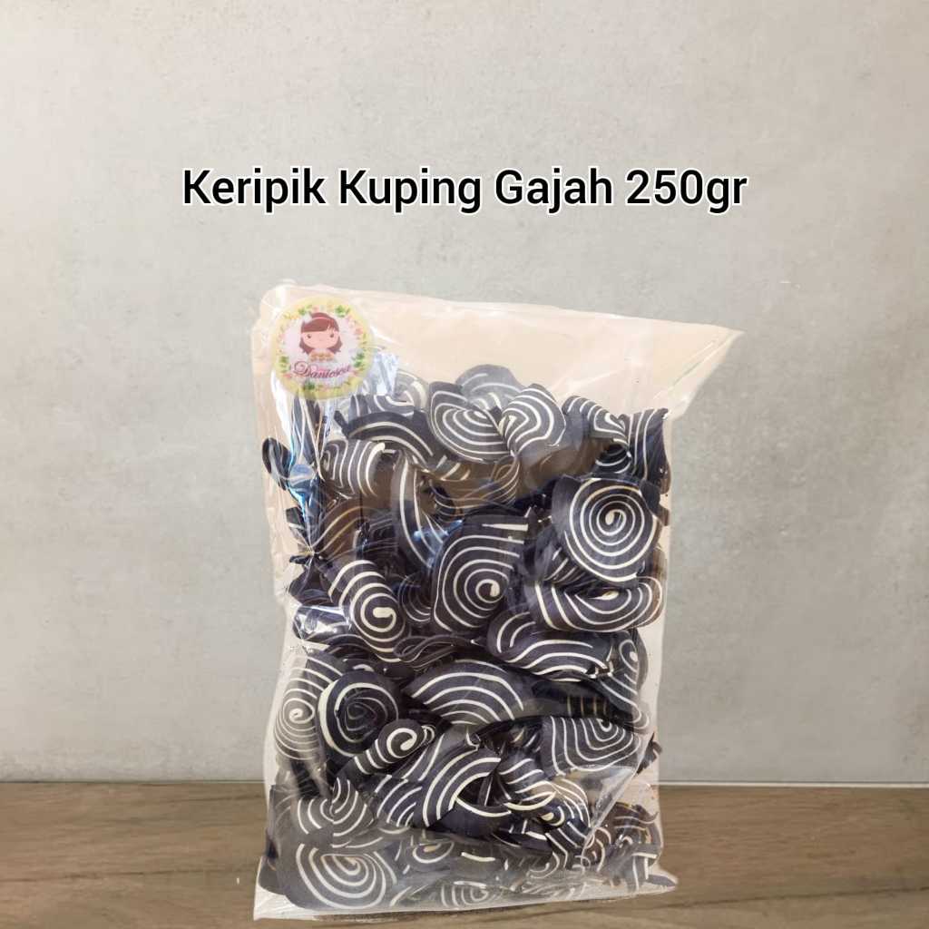 

Kuping Gajah 250 gr snack keripik manis (scp)