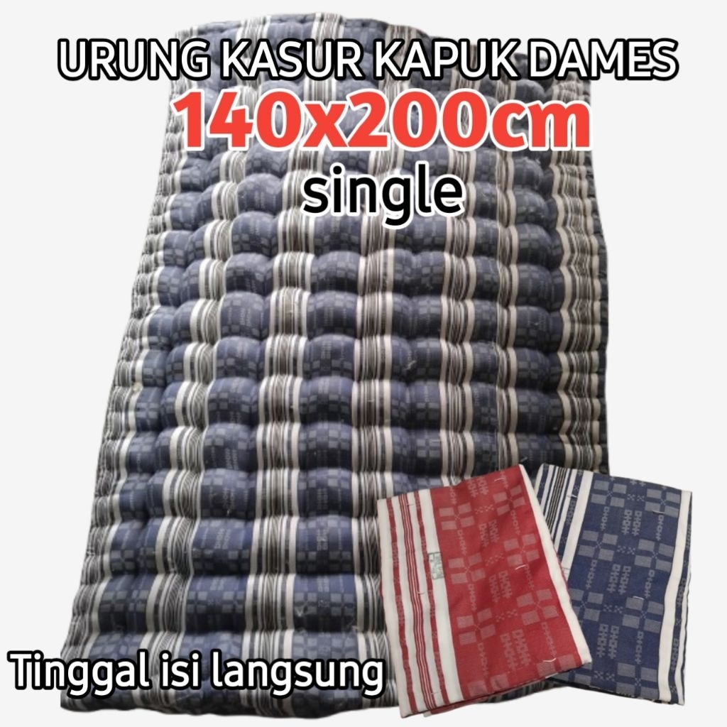 (140x200) URUNG KASUR KAPUK DAMES NO.2/KULIT KASUR KAPUK DAMES SINGLE