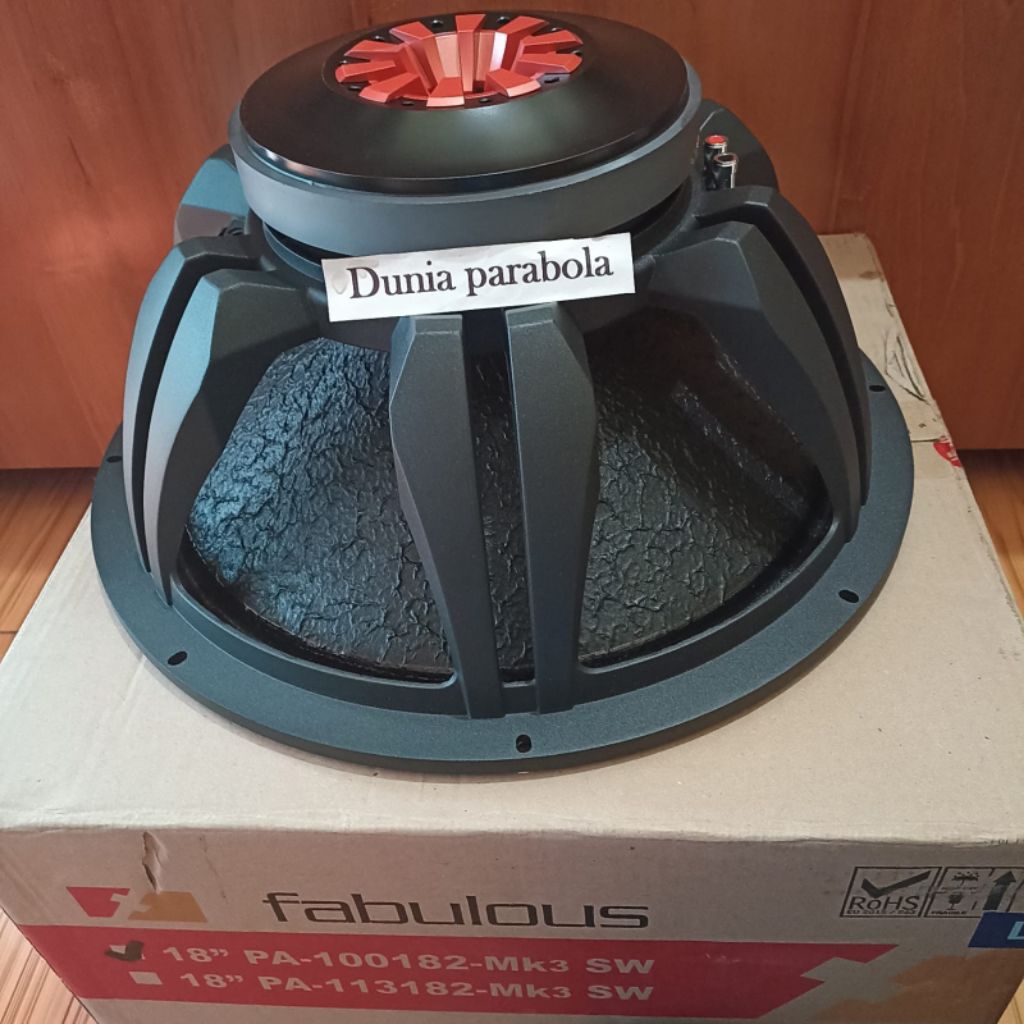 speaker acr 18 inch fabulous pa-100182-mk3 sw speaker 18" subwoofer 100182 original