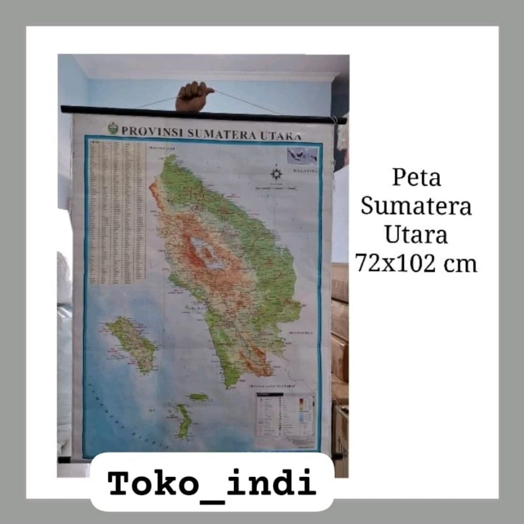 

Peta Provinsi Sumatera Utara 72x102 cm