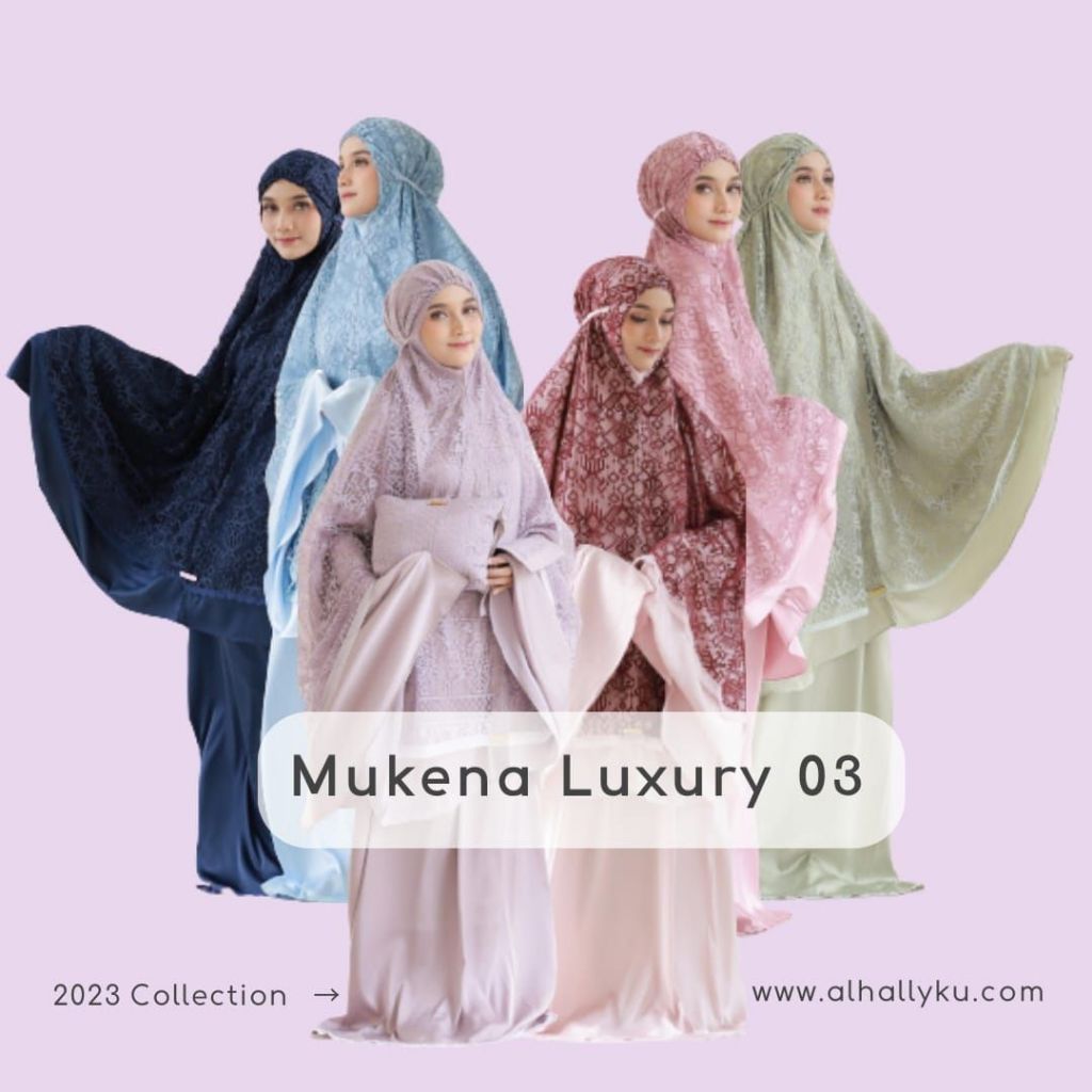 Mukena Dewasa Al Hally Luxury 03 Best seller - Mukena Dewasa Premium