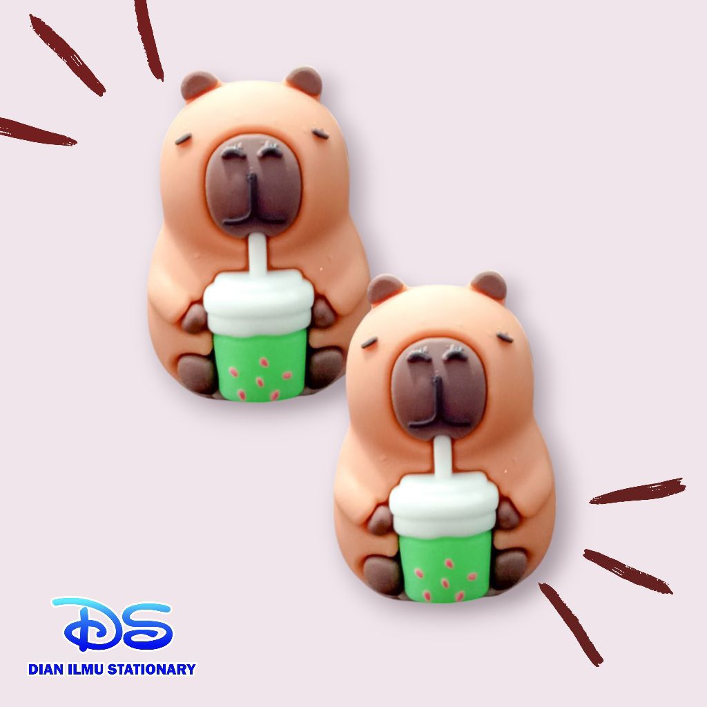 

rautan pensil karakter capybara