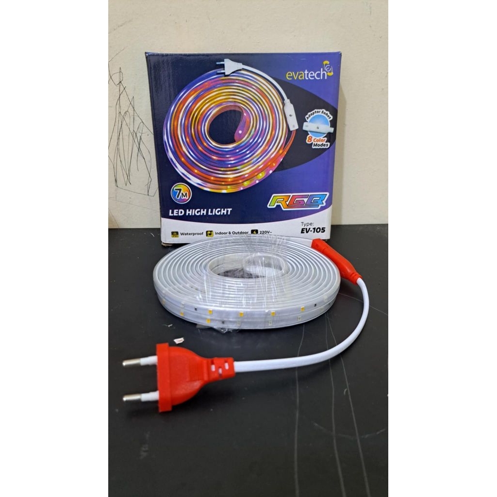 Lampu Hias Stripe Merah Putih & RGB/ Lampu Hias Cafe dan Taman Panjang 7 Meter / led strip / lampu