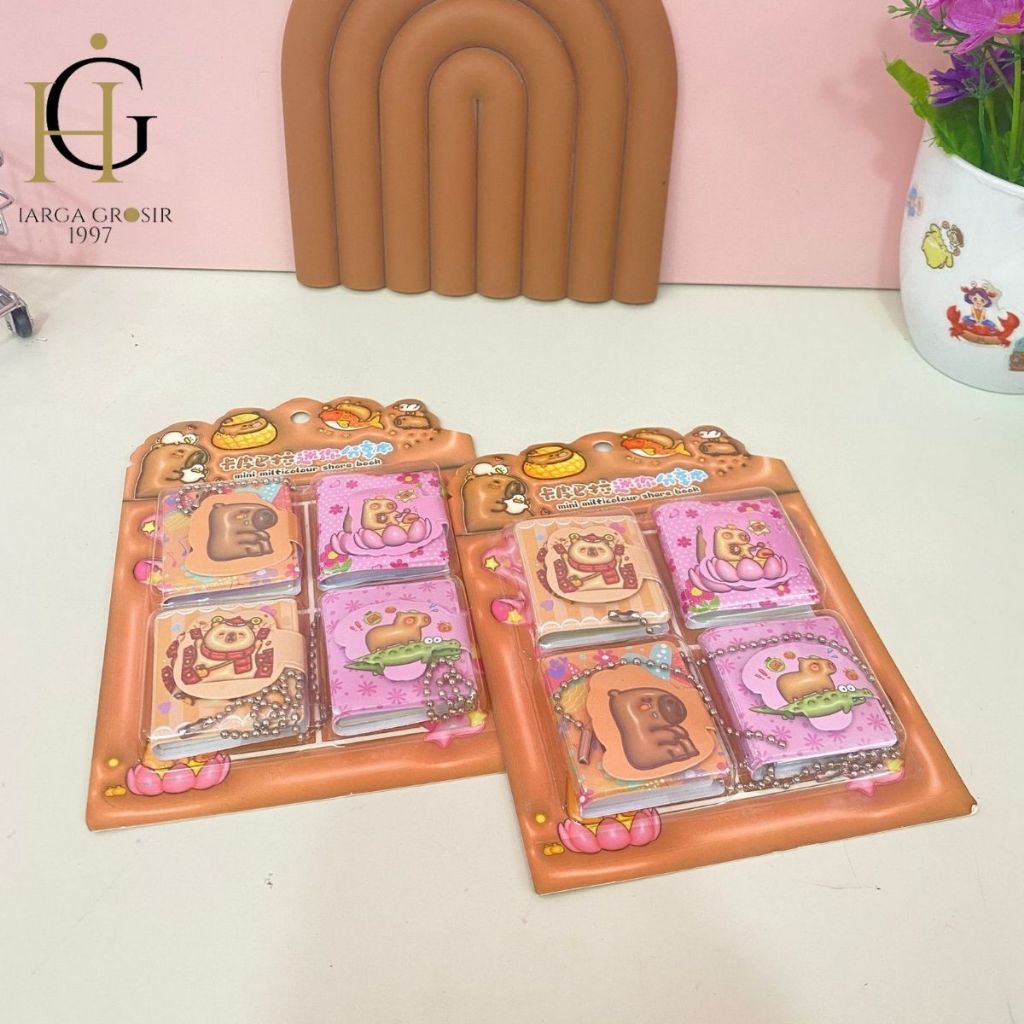 

BUKU MINI 1 SET 4 PCS CAPYBARA FY-0001 BK-1916 BUKU NOTEBOOK LUCU IMUT DALAM ADA GAMBAR COD