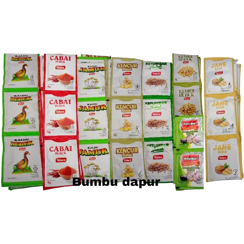 

bumbu tabur instant lengkap