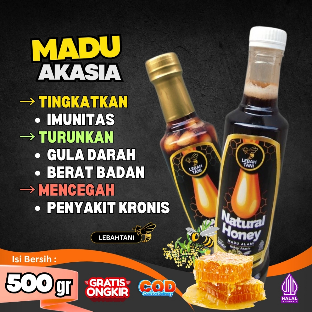 

Madu Asli Akasia Riau 500 gr