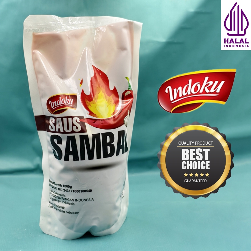 

Indoku Saus Sambal 1kg Pedas Cocok Untuk Aneka Makanan 100% Halal