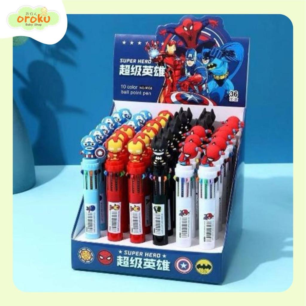 

PULPEN 10 WARNA SUPER HERO / PULPEN KARAKTER