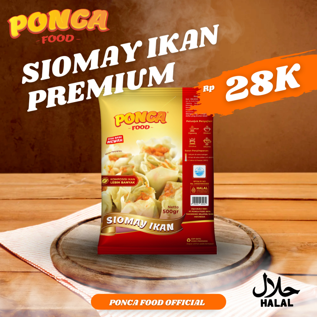 

Siomay Ikan Frozen Food Ponca – Isi 1 kilogram Rasa Gurih | Camilan & Lauk Siap Masak