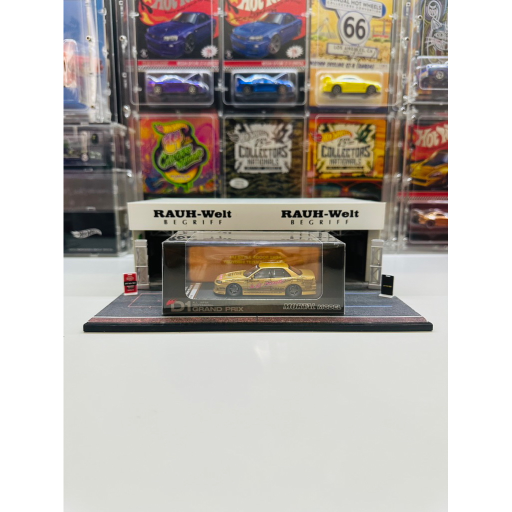 Mortal 1:64 Nissan Skyline ER34 URAS Drift Car MJ Style Gold