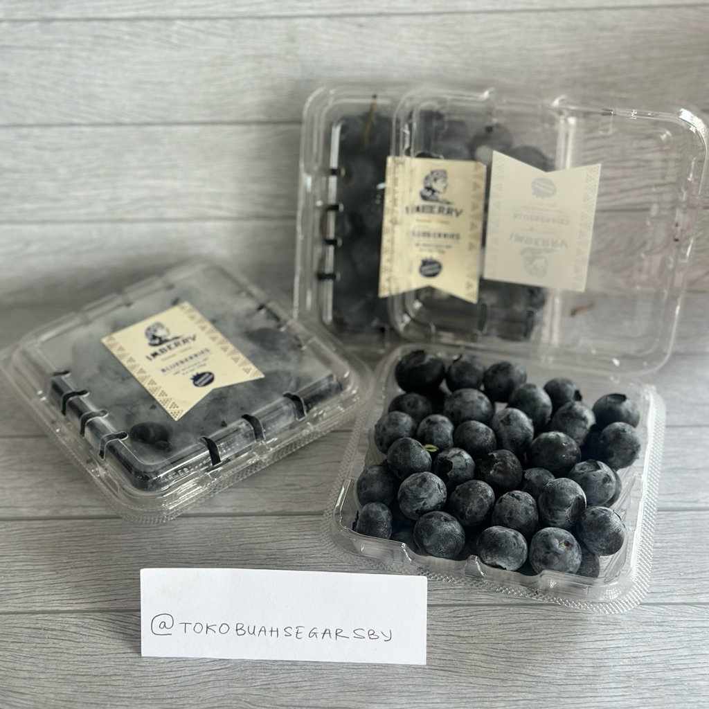 

Blueberi / Blueberry Import FRESH BUKAN FROZEN (1PACK=125GR)