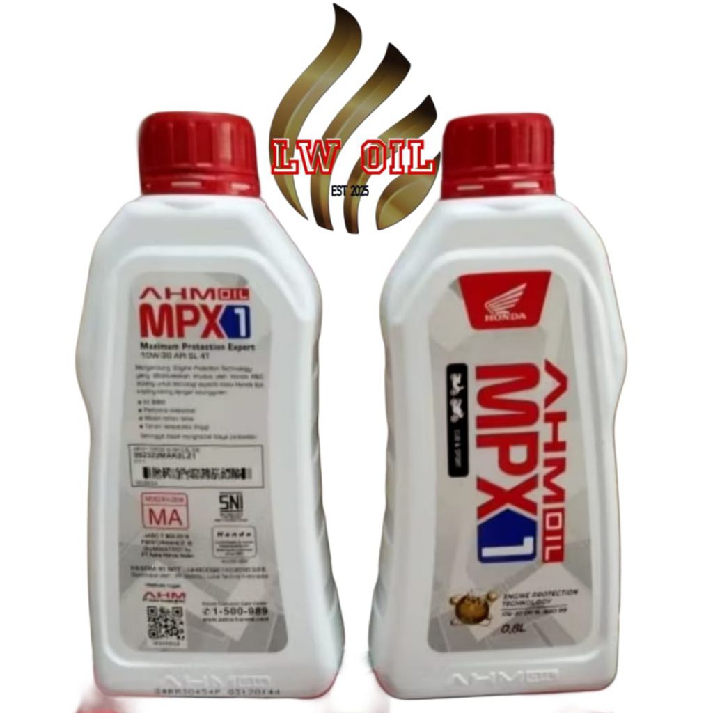 Oli motor Mpx1 0,8L / oli motor bebek 4tak