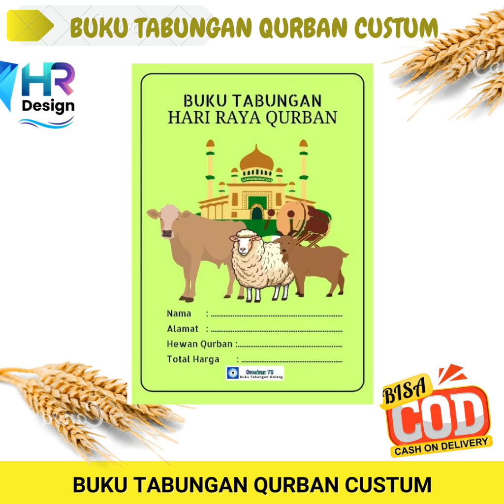 

BUKU TABUNGAN QURBAN CUSTUM HARI RAYA CUSTOM GAMBAR HR DESIGN