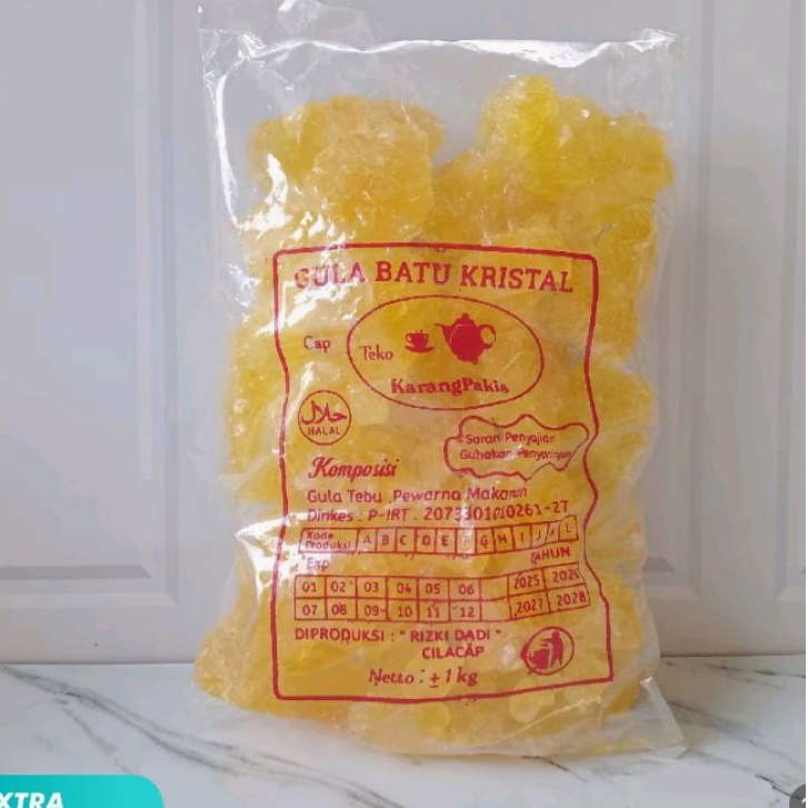 

Gula Batu Kristal Asli Kemasan 1Kg