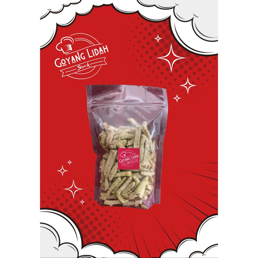 

Goyang Lidah Snack-Basreng Daun Jeruk Asin Gurih 250 Gram Dan 450 Gram