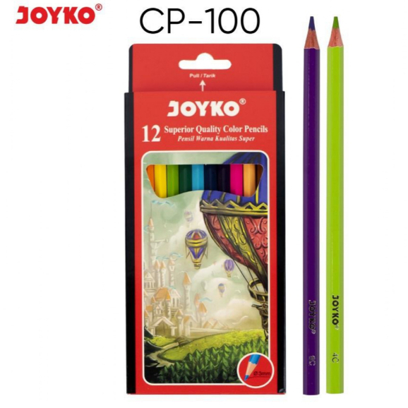 

Pensil Warna Joyko Panjang kode CP-100 12 Warna