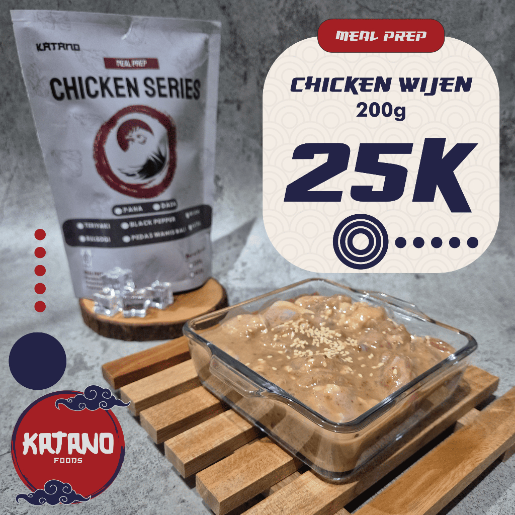 

Ayam Bumbu Wijen | Chicken Wijen | Meal Preps - Frozen Food | Dada / Paha | 200g - 400g