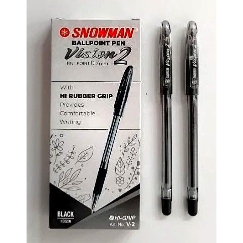 

Pulpen Snowman V-2 0.7 mm - Ballpoint Pen Hitam / Satuan