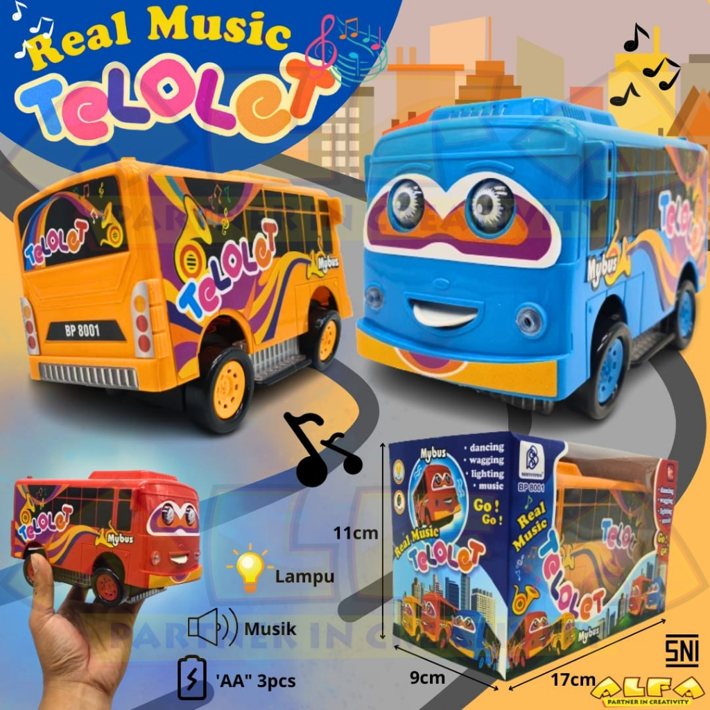 Toko Mainan ALFA Bus Telolet B/O BP8001
