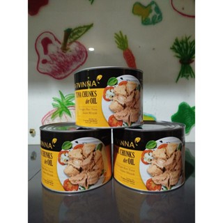 

Carvinna Tuna Chunk in Oil Tuna Kaleng 1,8 KG Fresh Segar Kenyal Non GMO