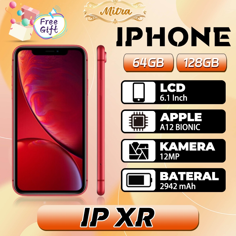 iphone XR Second 64GB/128GB Fulset normal seken ex Inter No Minus LCD Original Kondisi Perfect ip xr