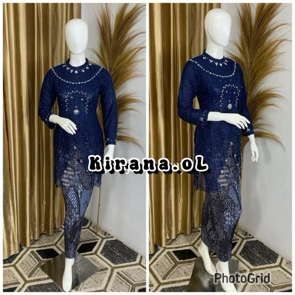 KIRANA OL - KEBAYA PAYET MODERN - TUNIK BROKAT MODERN - KEBAYA PESTA - KEBAYA TUNIK - KEBAYA WISUDA 