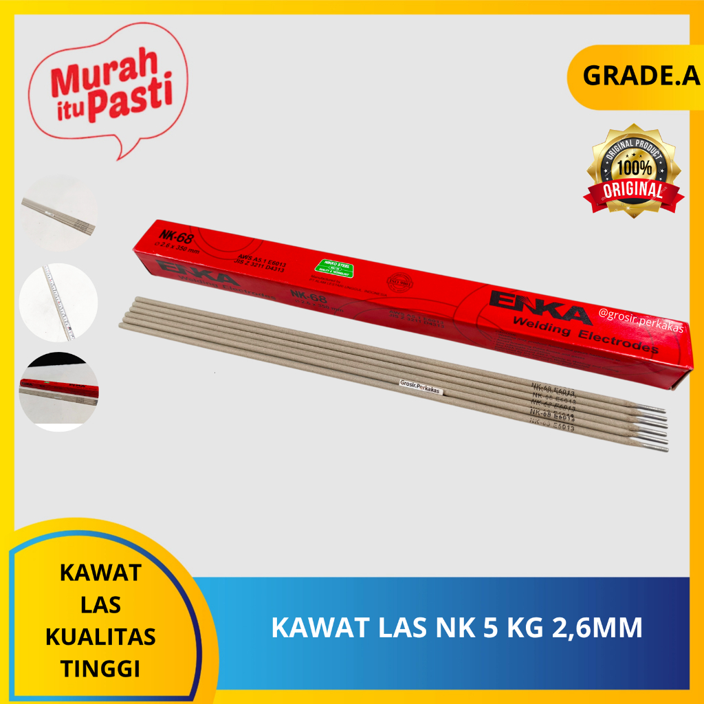 KAWAT LAS NK 1KG 2,6MM - kemasan 1 kg. [A][#KAWAT LAS]