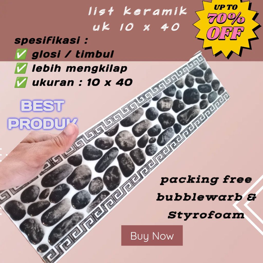 grosir list keramik dinding murah motif batu / list plant keramik dinding murah / list keramik dindi