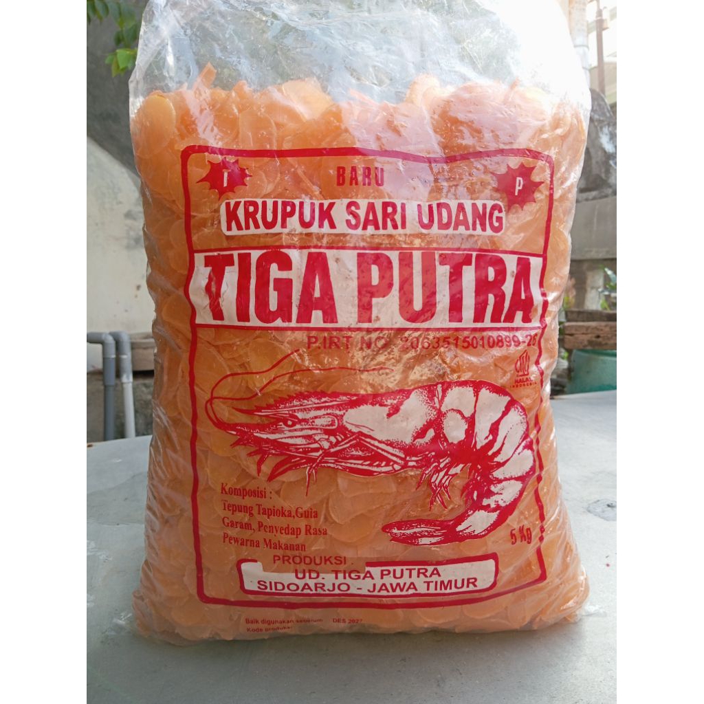 

KERUPUK SARI UDANG TIGA PUTRA KECIL LOSS - 1 KG